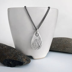 Silver Nasturtium Necklace