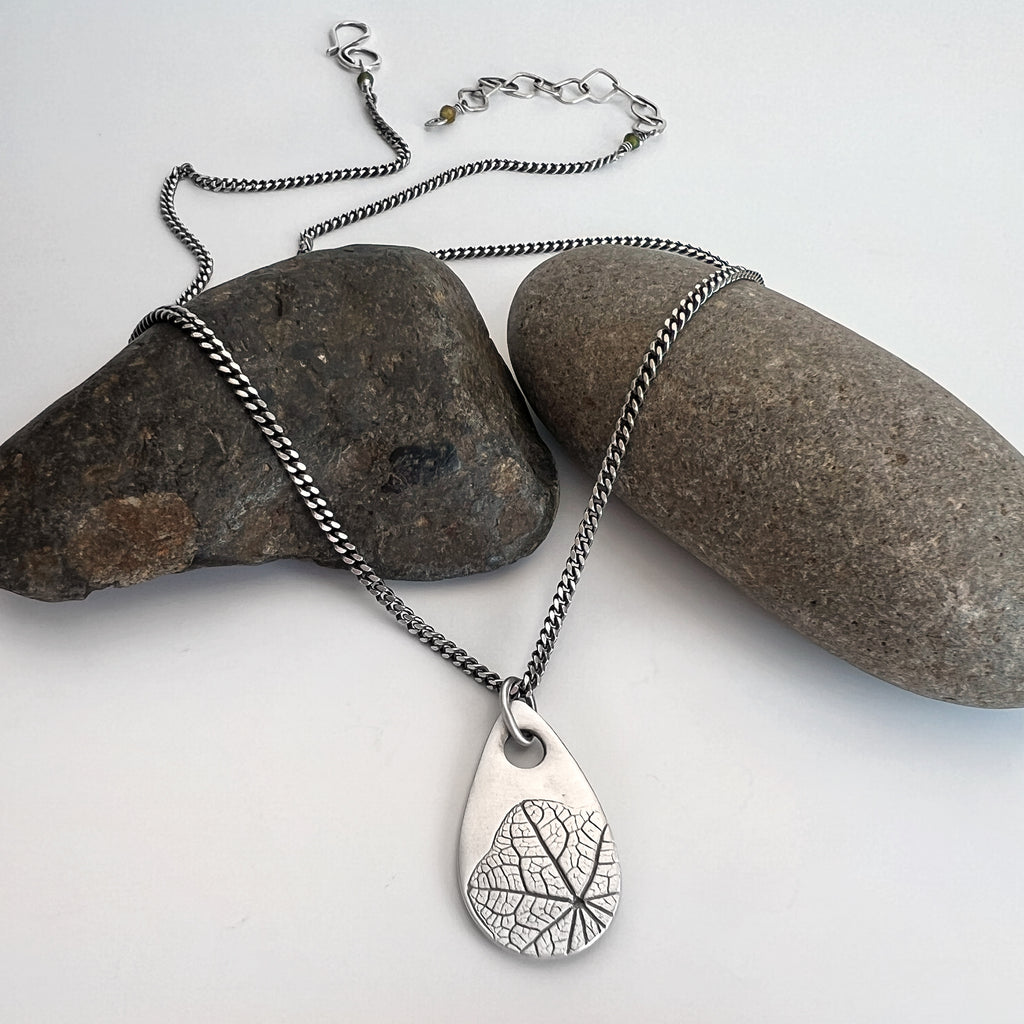 Silver Nasturtium Necklace