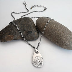 Silver Nasturtium Necklace