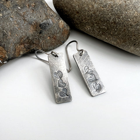 Three Hearts Earrings