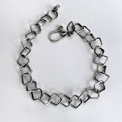Silver Square Link Bracelet