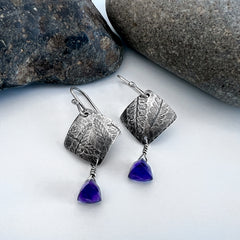 Amethyst and Silver Earrings