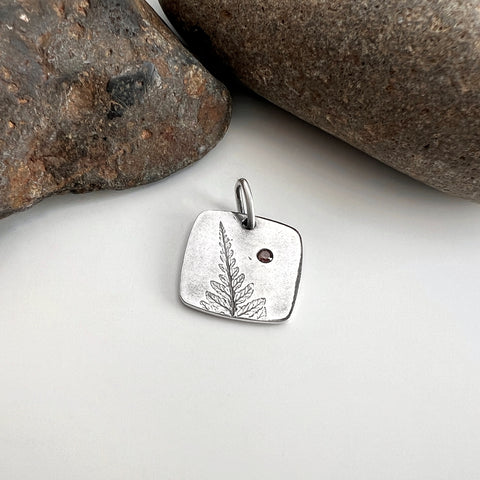Square Fern Charm