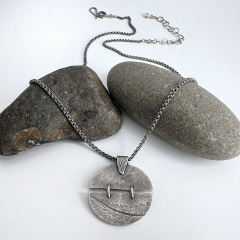 Round Fern Frond Necklace