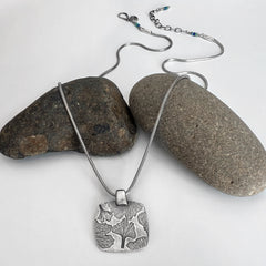 Square Ginkgo Pendant 2