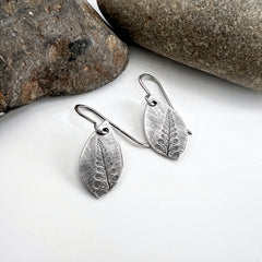 Tiny Fern Teardrop Earrings