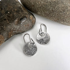 Tiny Nasturtium Earrings