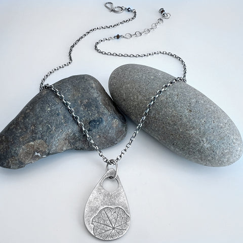 Nasturtium Teardrop Necklace