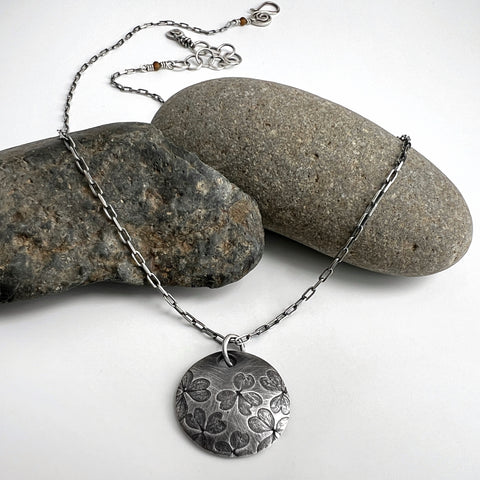Domed Clover Pendant