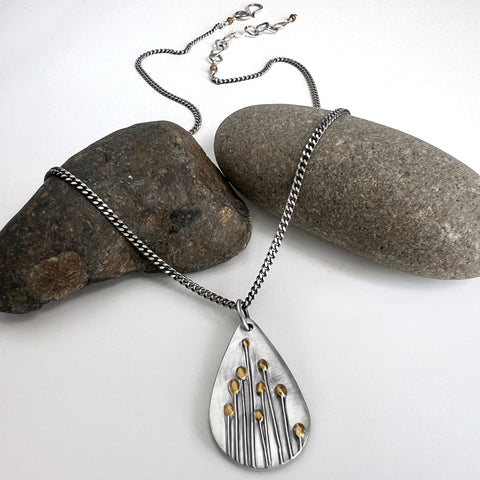 Poppy Teardrop Necklace