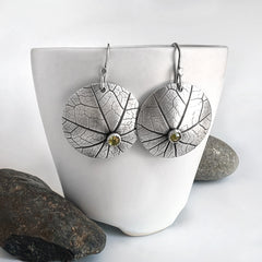 Domed Nasturtium Earrings