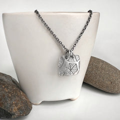 Small Square Nasturtium Necklace