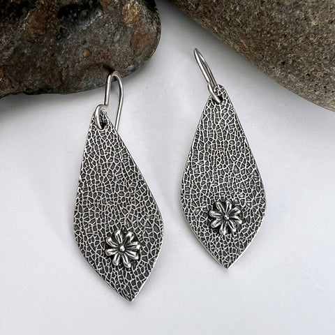 Flower Teardrop Earrings