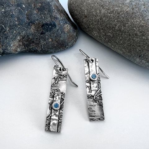Asymmetrical Silver Earrings