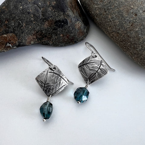 Blue Topaz Earrings
