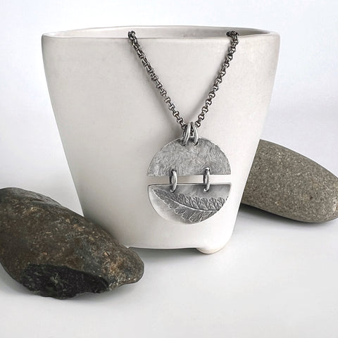 Round Fern Frond Necklace