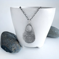 Nasturtium Teardrop Necklace