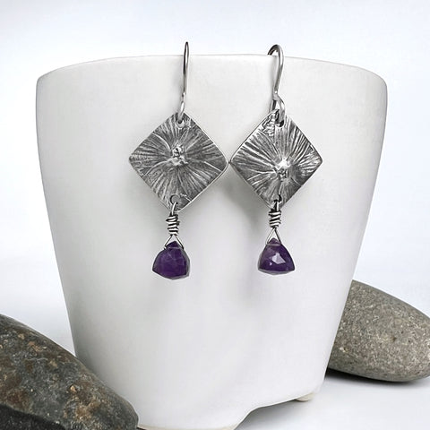 Flower Power Amethyst Earrings