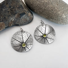 Domed Nasturtium Earrings