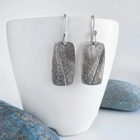 Fern Print Drop Earrings