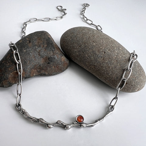 Silver Twig Necklace 1