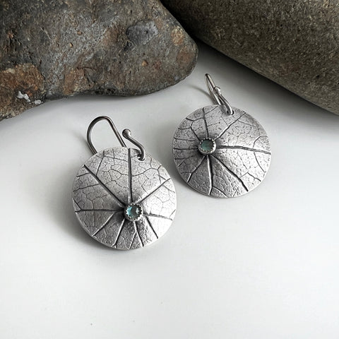 Small Domed Nasturtium Earrings
