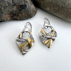 Silver and Gold Sambucus Earrings