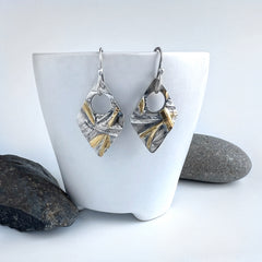 Silver and Gold Sambucus Earrings