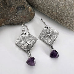 Flower Power Amethyst Earrings
