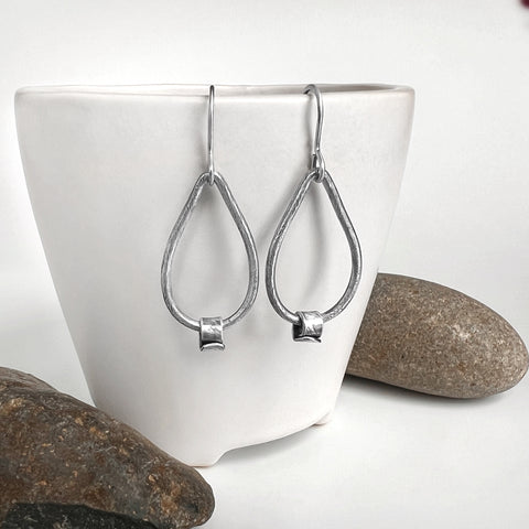 Silver Teardrop Earrings