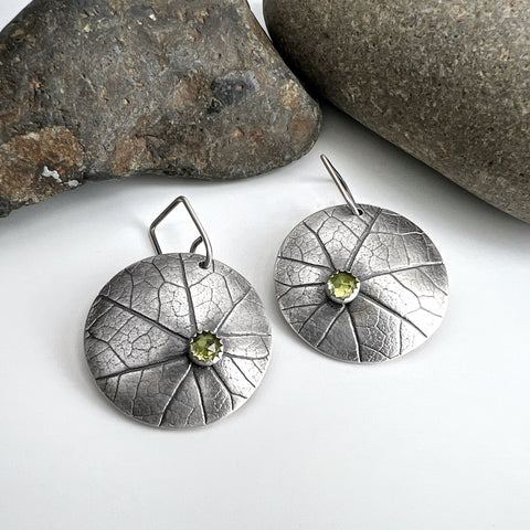 Domed Nasturtium Earrings