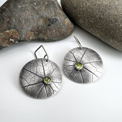 Domed Nasturtium Earrings