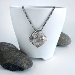 Reversible Botanical Pendant