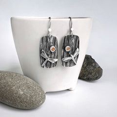 Silver Dragonfly Earrings