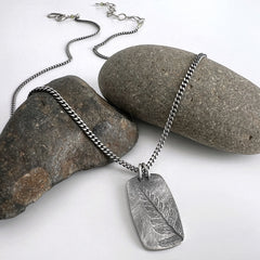 Rectangle Rustic Fern Pendant