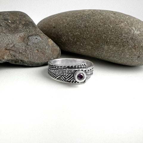 Textured Wrap Around Ring