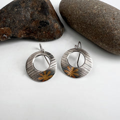 Keum-Boo Flower Earrings