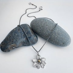 Silver Flower Necklace