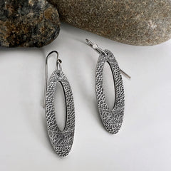 Long Oval Earrings