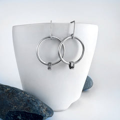 Small Silver Hoop Earrings