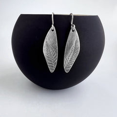 Small Free Form Fern Earrings