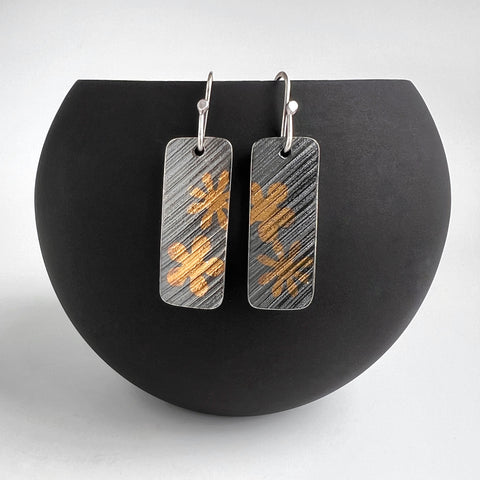 Keum Boo Flower Earrings