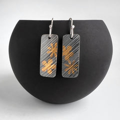 Keum Boo Flower Earrings