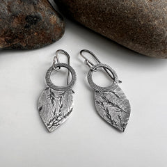 Wild Weed Silver Earrings