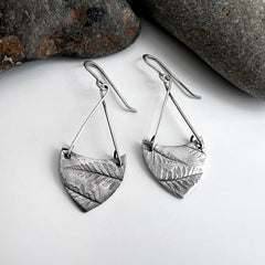 Fern Print Dangle Earrings