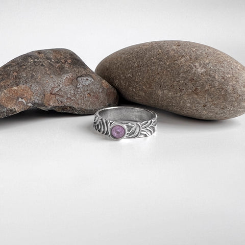 Light Amethyst Silver Ring