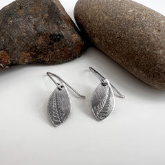 Tiny Fern Teardrop Earrings