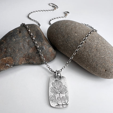 Meadow Rue Rectangle Pendant