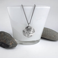 Domed Ginkgo Leaf Pendant