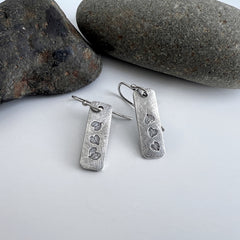 Three Hearts Earrings